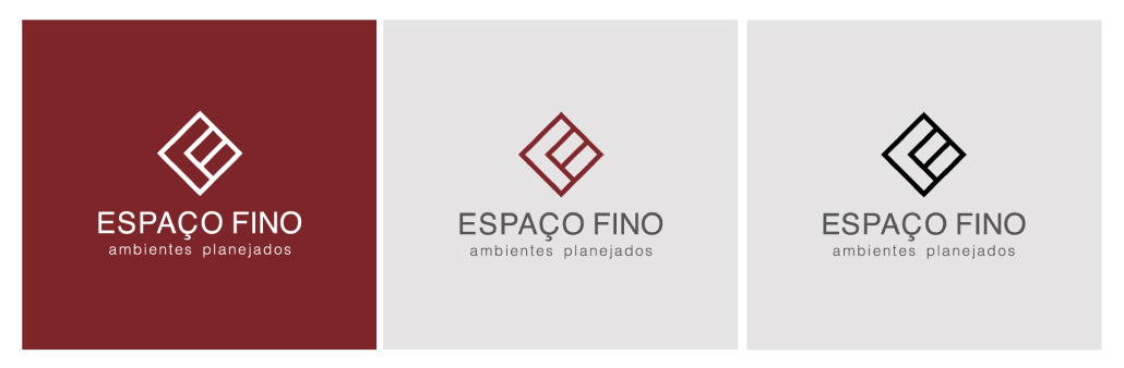 Espaço fino - Identidade visual - ID - Logotipo - Versões da marca - Buffo Design