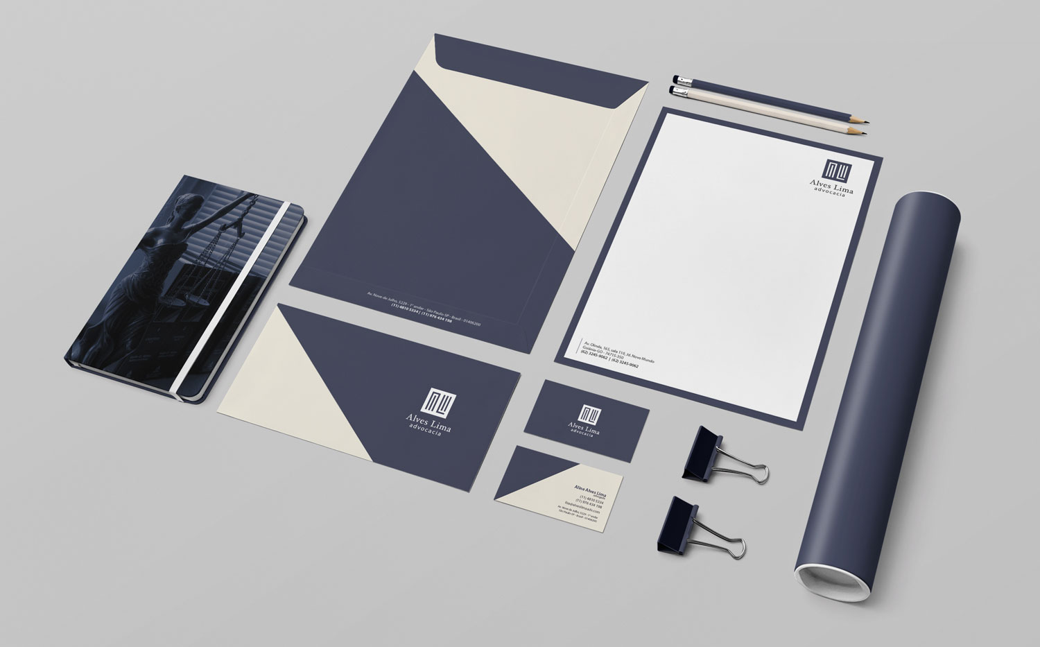 Alves Lima - Identidade Visual - Logotipo - Buffo Design - Goiânia