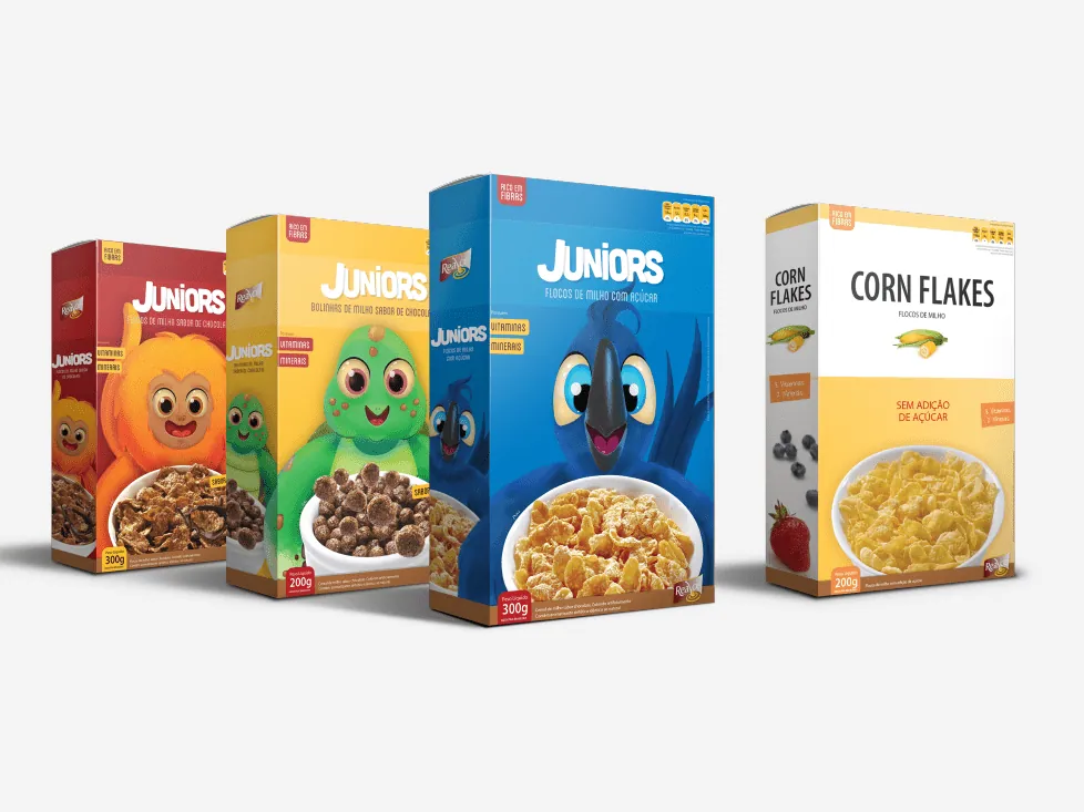 Caixas de cereal Juniors