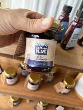 Rótulo anterior da geleia de mirtilo Cerrado Blue