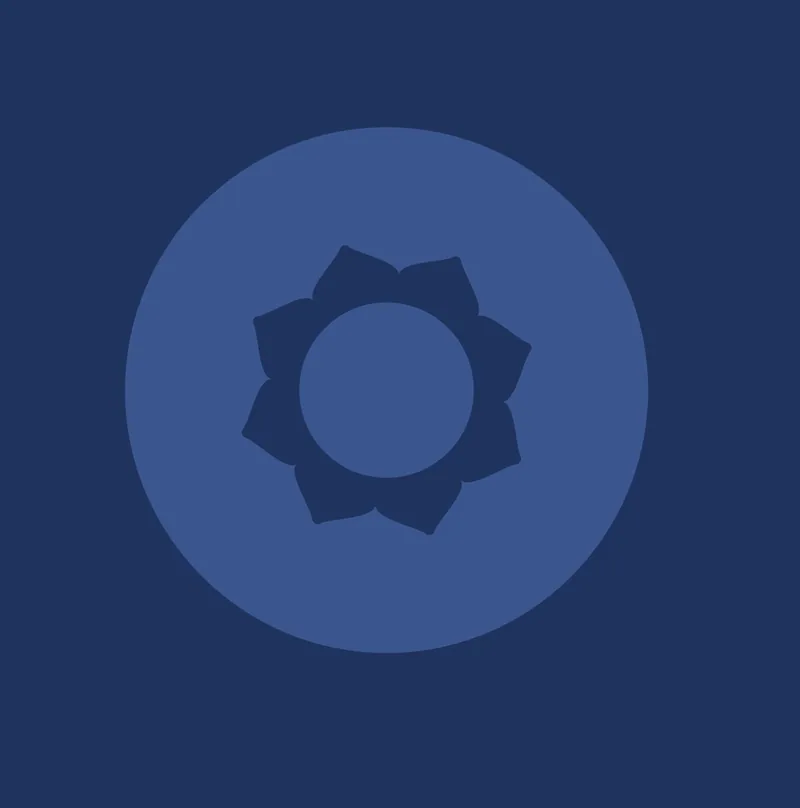 Símbolo da Cerrado Blue em azul navy
