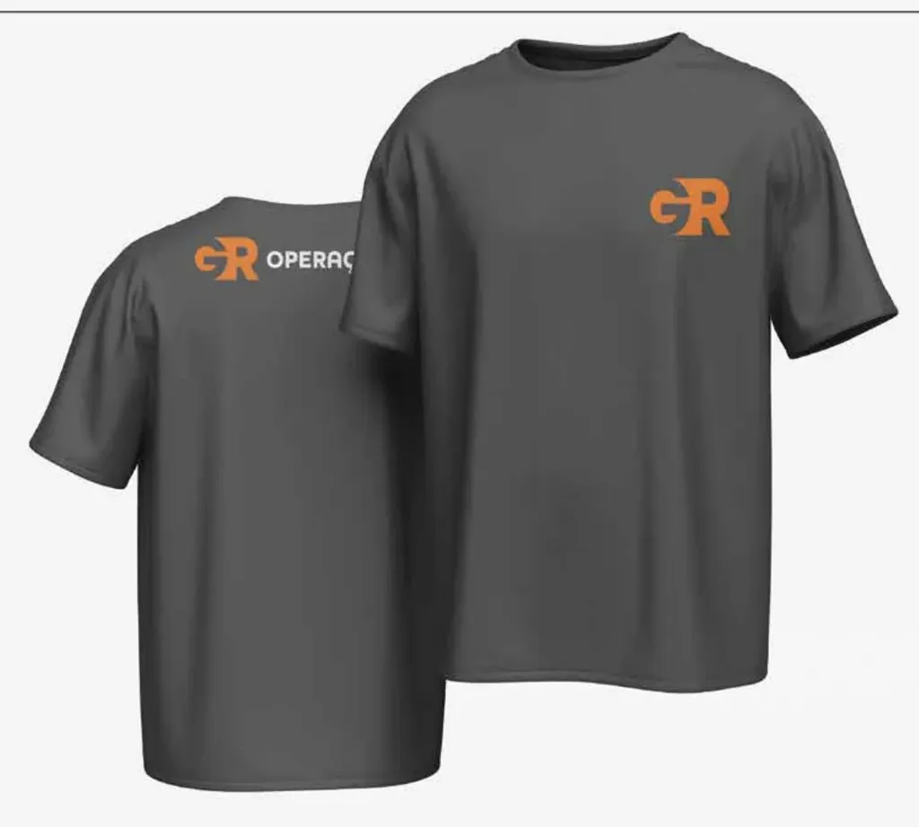 Camiseta de uniforme da GR Operações