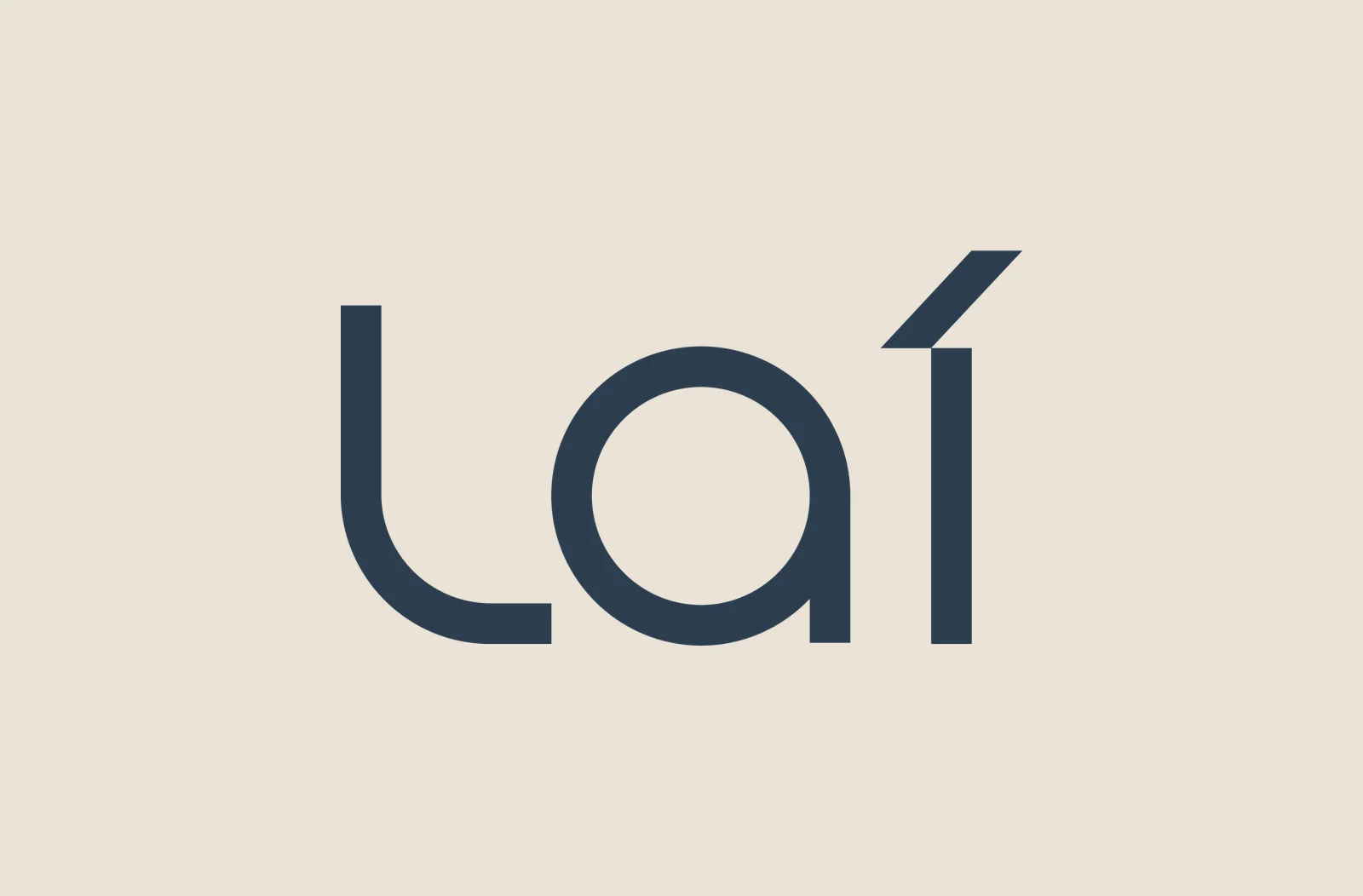 Logo da Laí na tipografia da marca