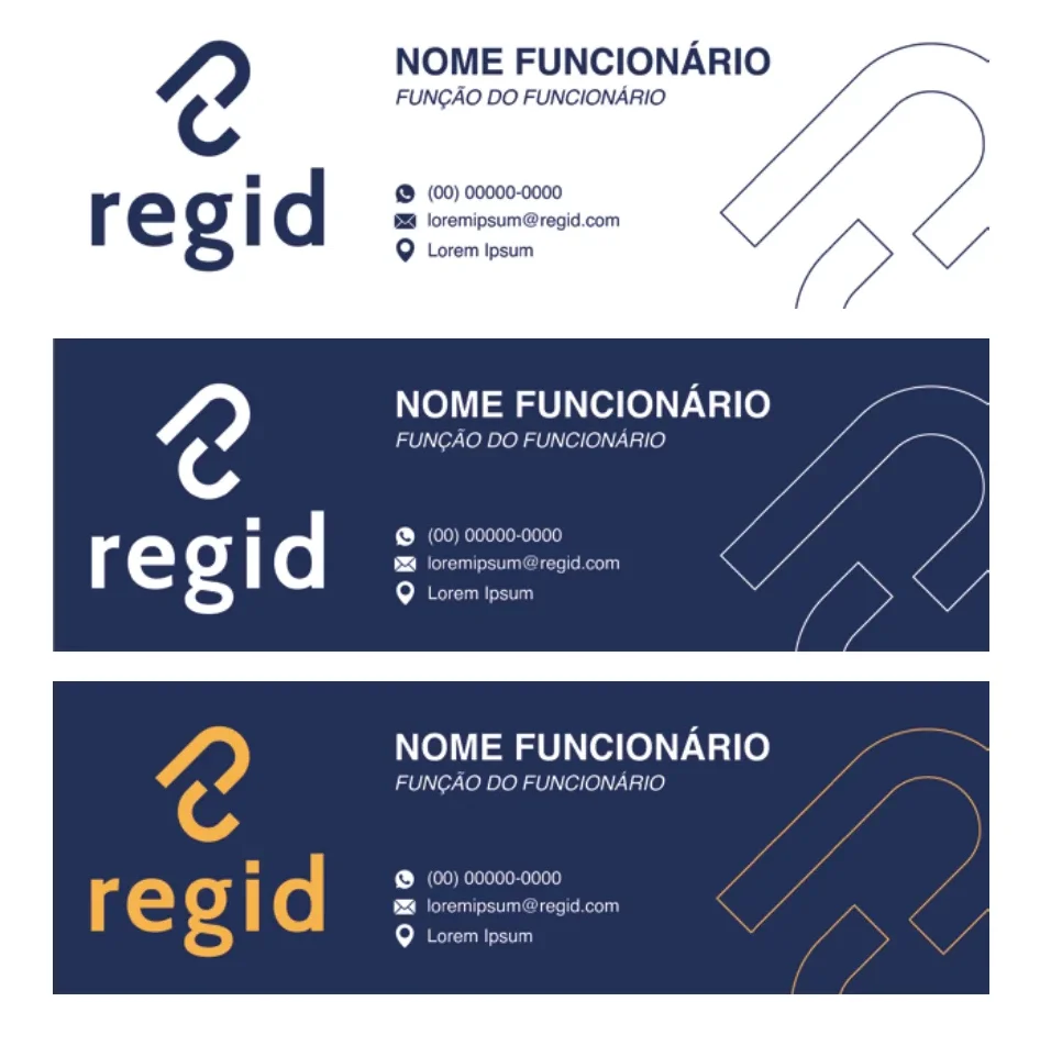 Assinaturas de e-mail da Regid