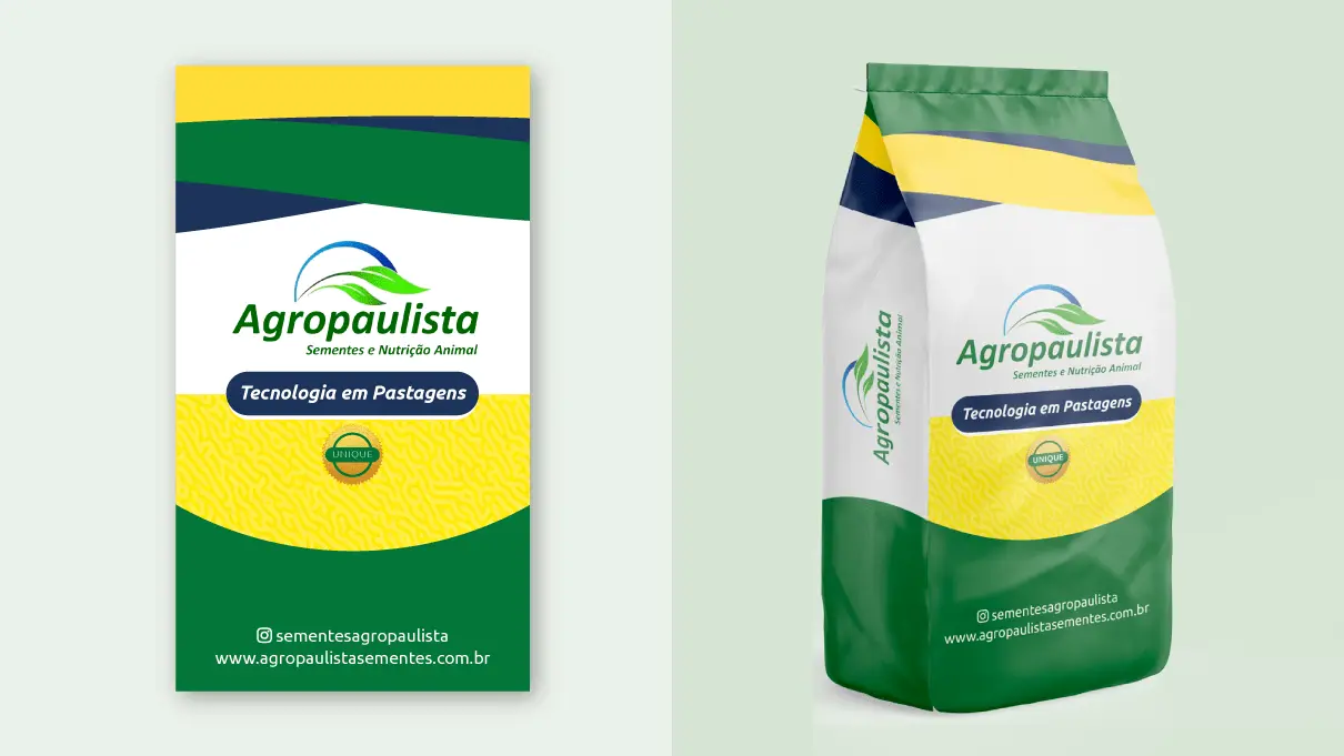 Agropaulista – sacaria de sementes – planificação e frente