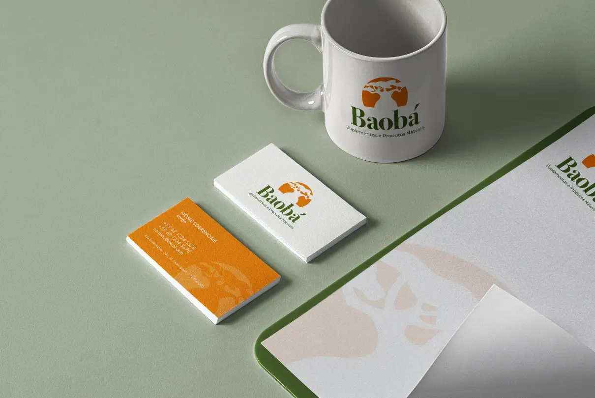 Baobá - Suplementos e Produtos Naturais - Criação de marcas - Identidade Visual - Logotipo