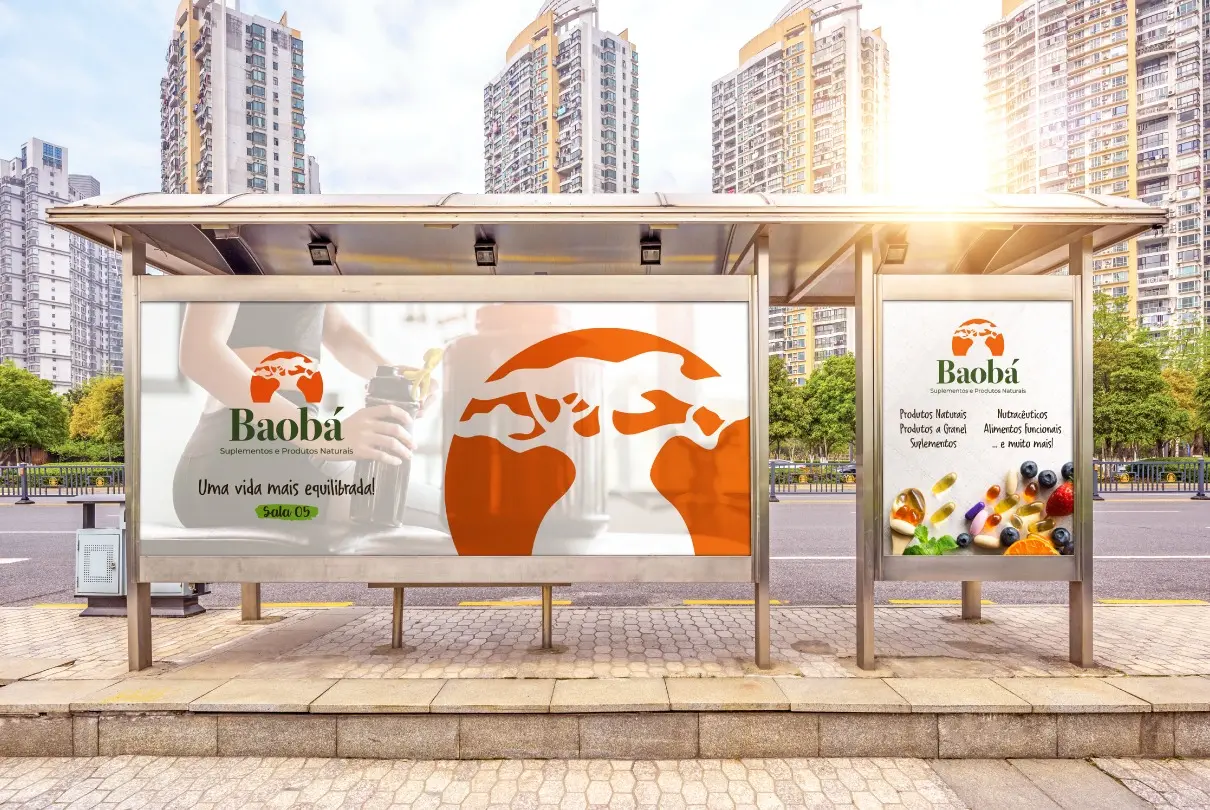 Baobá - Suplementos e Produtos Naturais - Criação de marcas - Identidade Visual - Logotipo