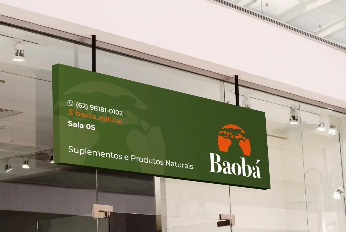 Baobá - Suplementos e Produtos Naturais - Criação de marcas - Identidade Visual - Logotipo