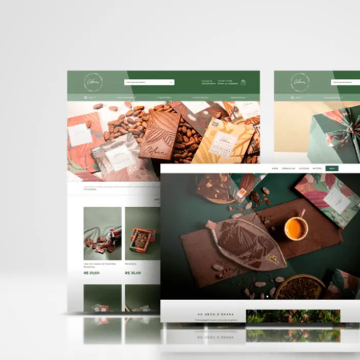 Calm Chocolates — projeto de Websites, UI/UX Design da Buffo Design