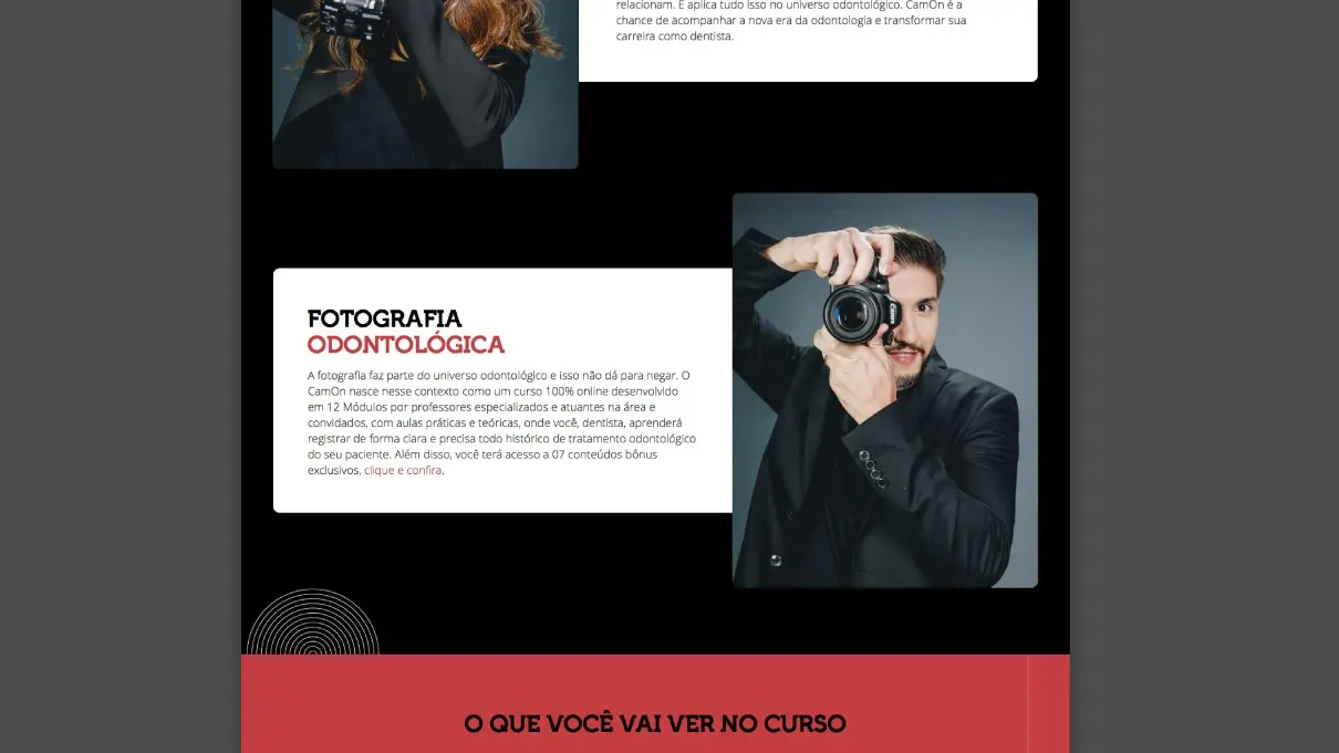 CamOn Odonto - Criação de site - Website