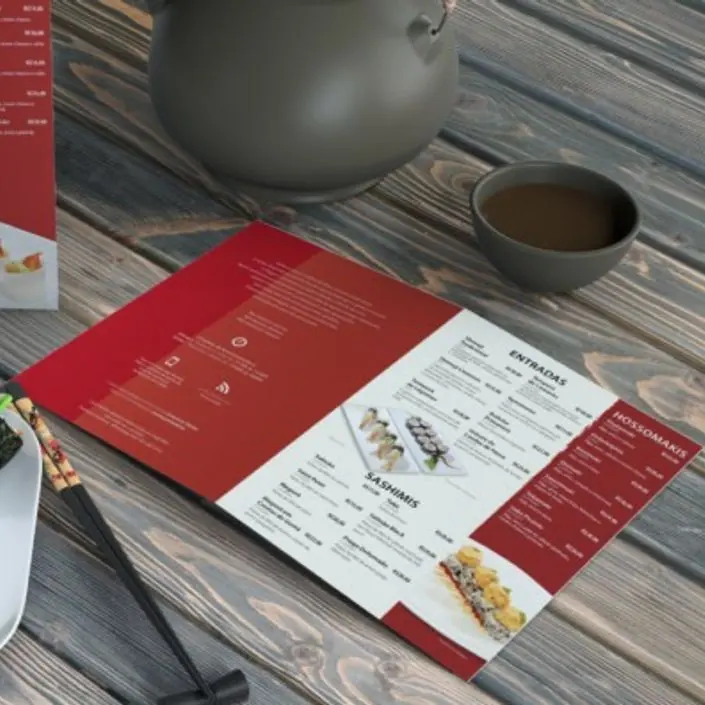 Cardápio Empório Ekitai — projeto de Editorial da Buffo Design