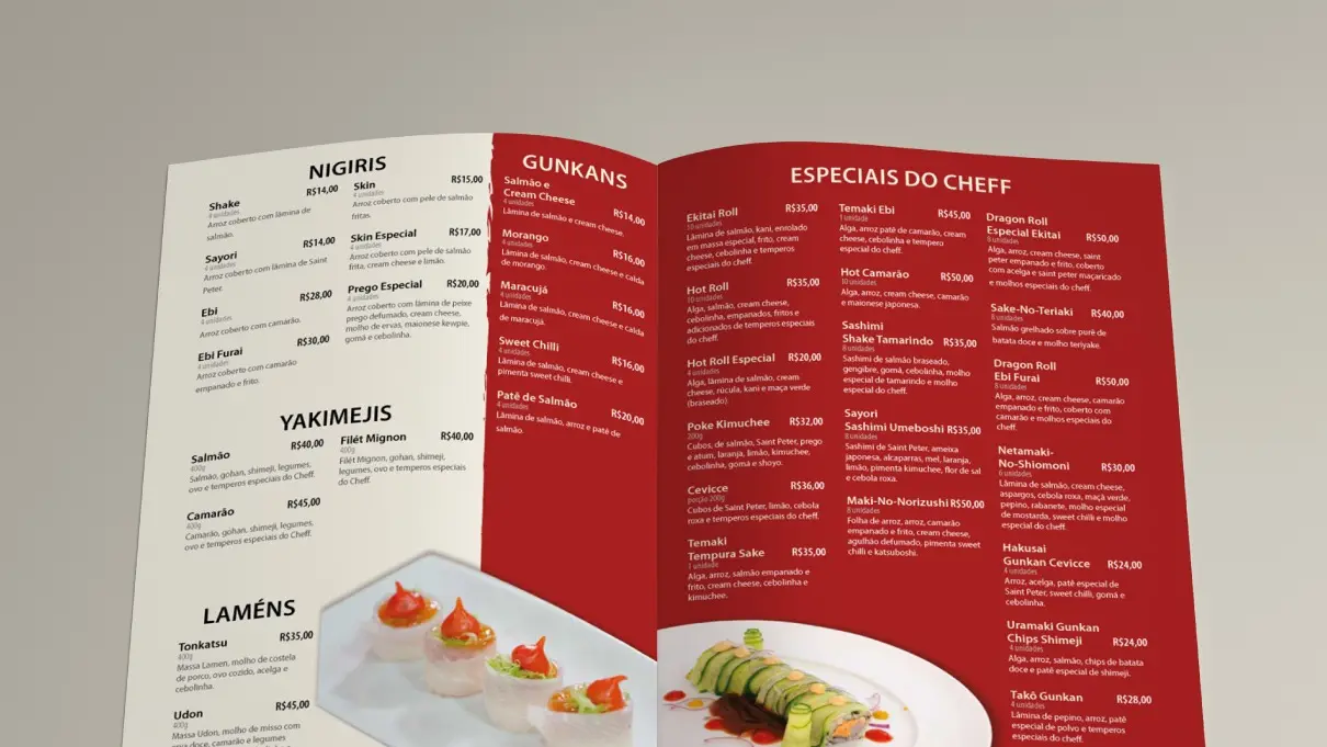 Empório Ekitai - Design Editorial - Cardápio
