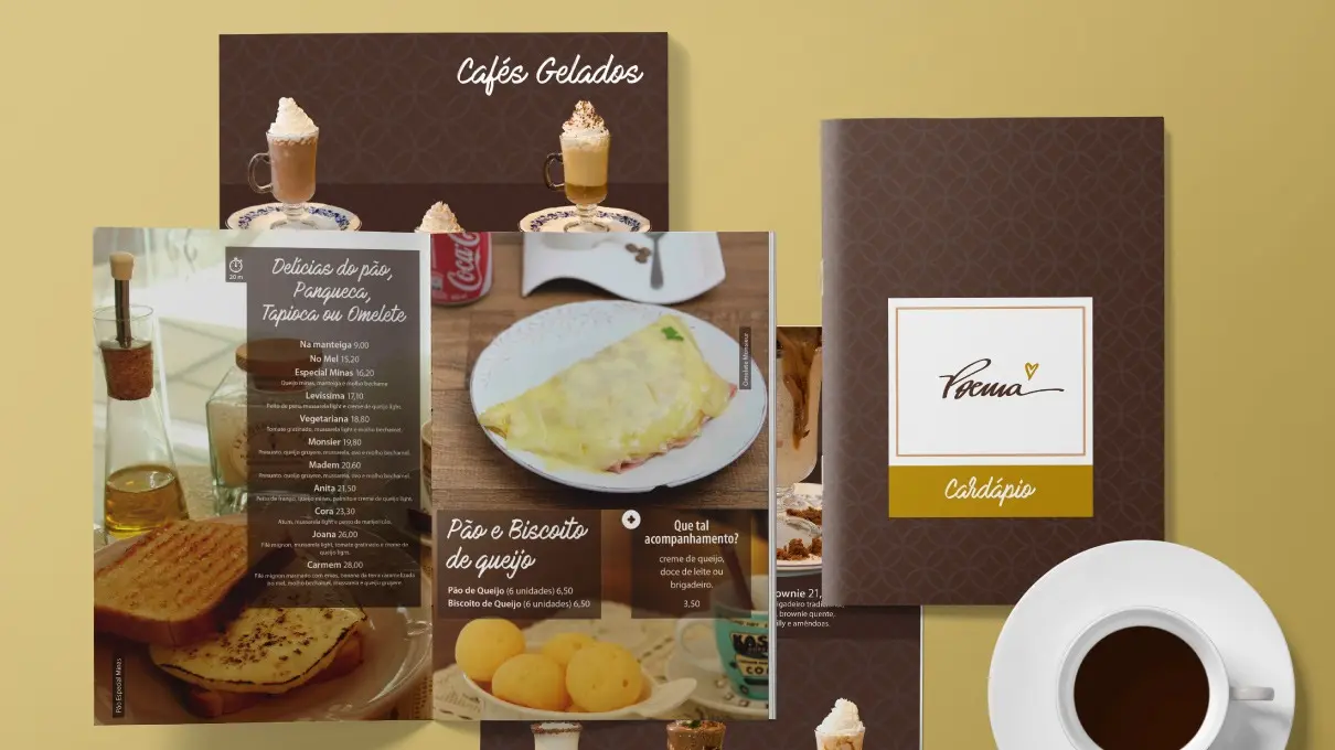 Poema Gourmet - Design Editorial - Cardápio