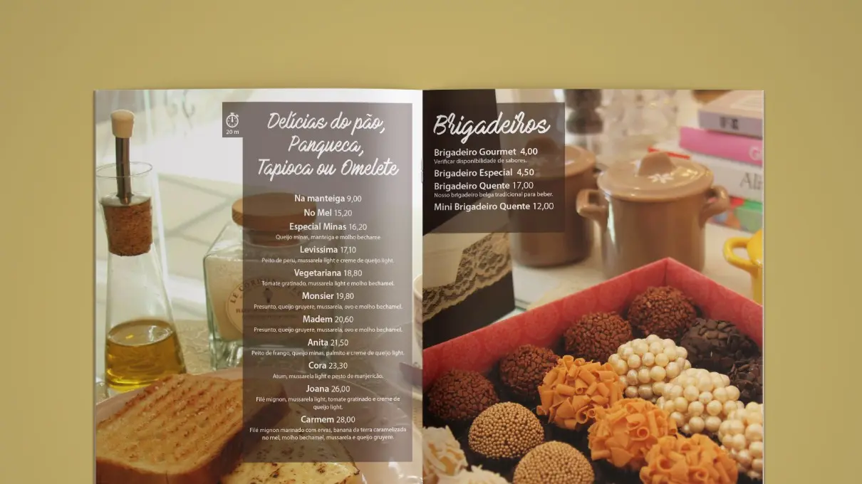 Poema Gourmet - Design Editorial - Cardápio