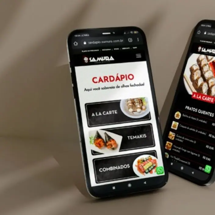 Cardápio Samura — projeto de Editorial da Buffo Design