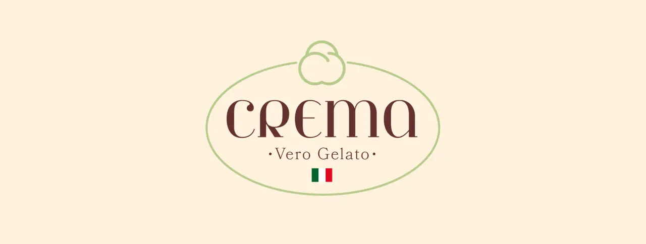 Crema Vero Gelato – logotipo – versão principal