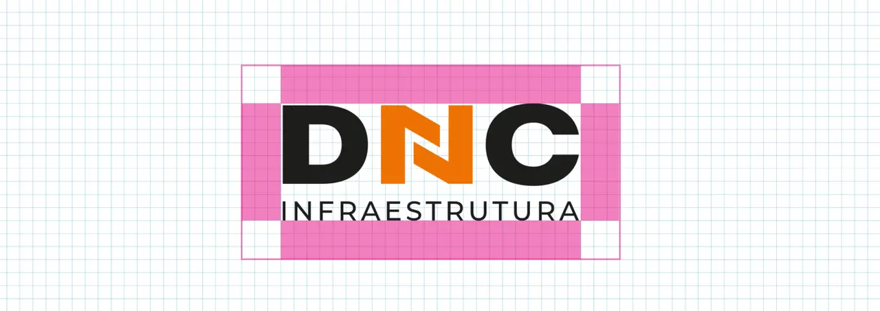 DNC Infraestrutura – logotipo – grid de construção