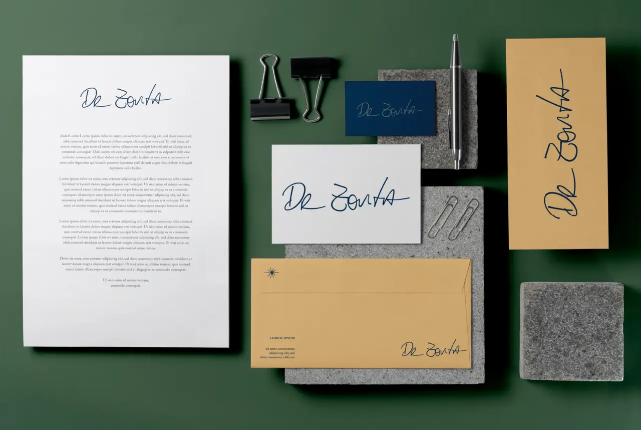 Dr. Zonta – papelaria – papel timbrado, cartões e envelopes