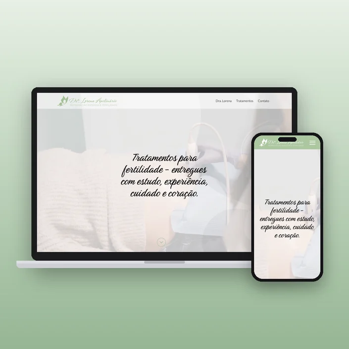 Dra. Lorena Apolinário – Website — projeto de Websites, UI/UX Design da Buffo Design
