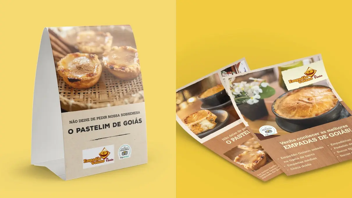 Empadão Goiano da Tânia - Design Editorial - Cardápio