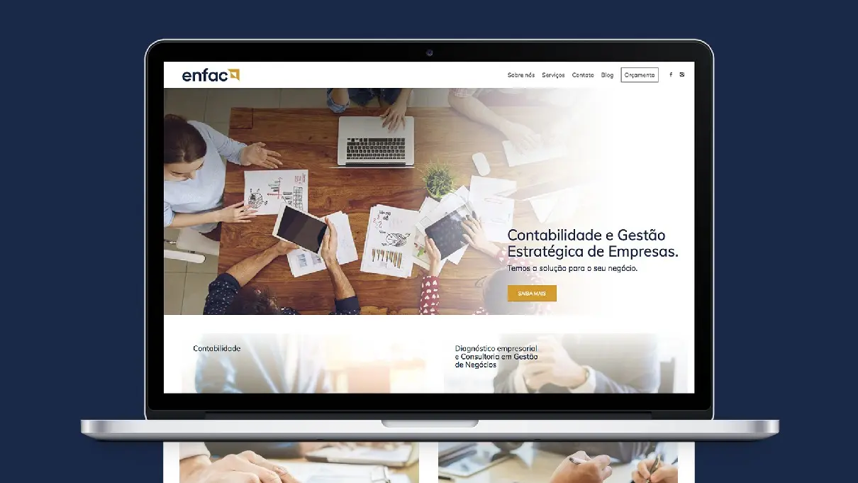 Enfac - Criação de marcas - Identidade Visual - Logotipo - Website