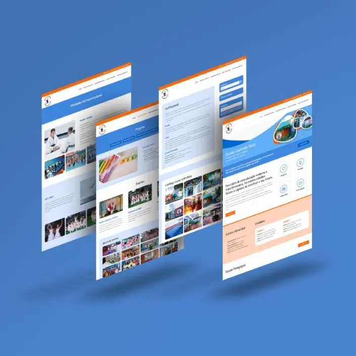 Escola Cantinho Feliz — projeto de Websites, UI/UX Design da Buffo Design