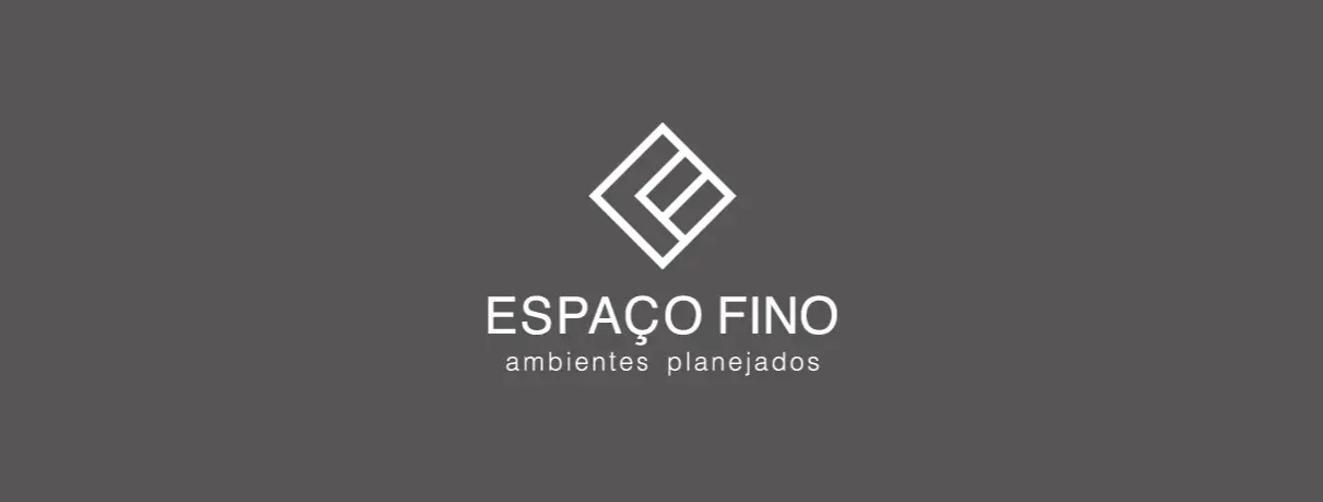 Espaço Fino Ambientes Planejados – logotipo – versão negativa