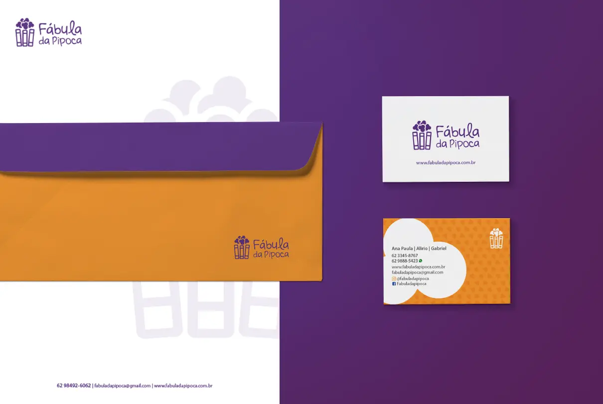 Fábula da Pipoca - Criação de marcas - Identidade Visual - Logotipo