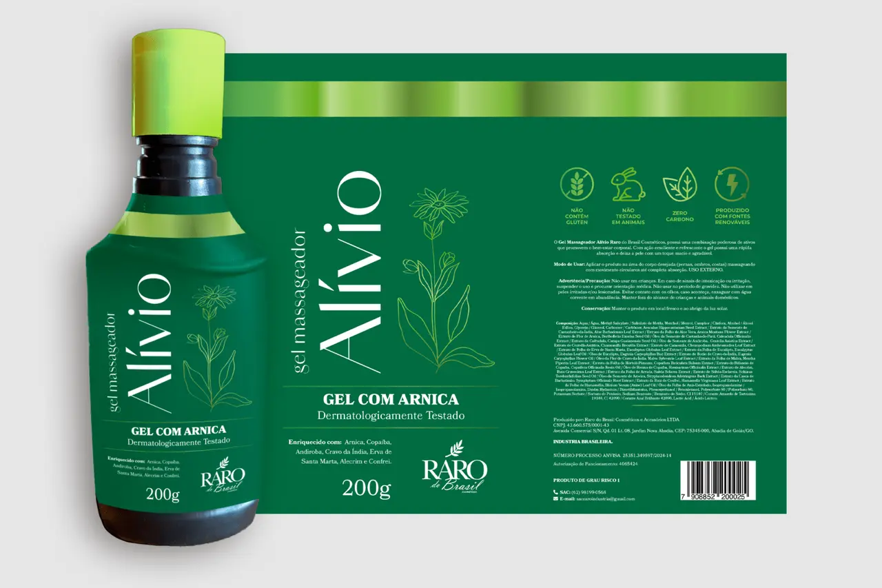 embalagem Gel Alívio - design deembalagem - buffo design - goiânia