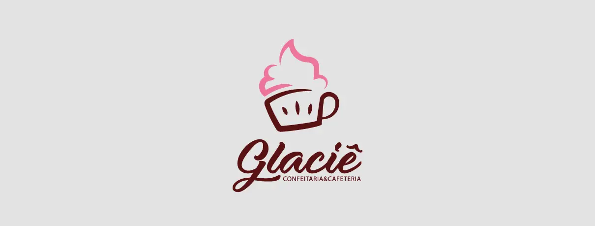 Glaciê - Confeitaria & Cafeteria - Criação de marcas - Identidade Visual - Logotipo