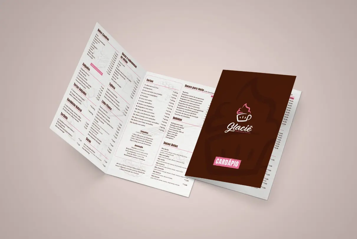 Glaciê - Confeitaria & Cafeteria - Criação de marcas - Identidade Visual - Logotipo
