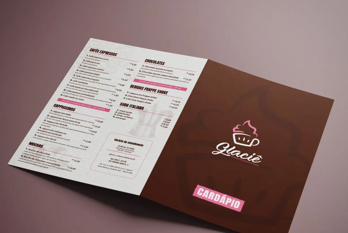 Glaciê - Confeitaria & Cafeteria - Criação de marcas - Identidade Visual - Logotipo