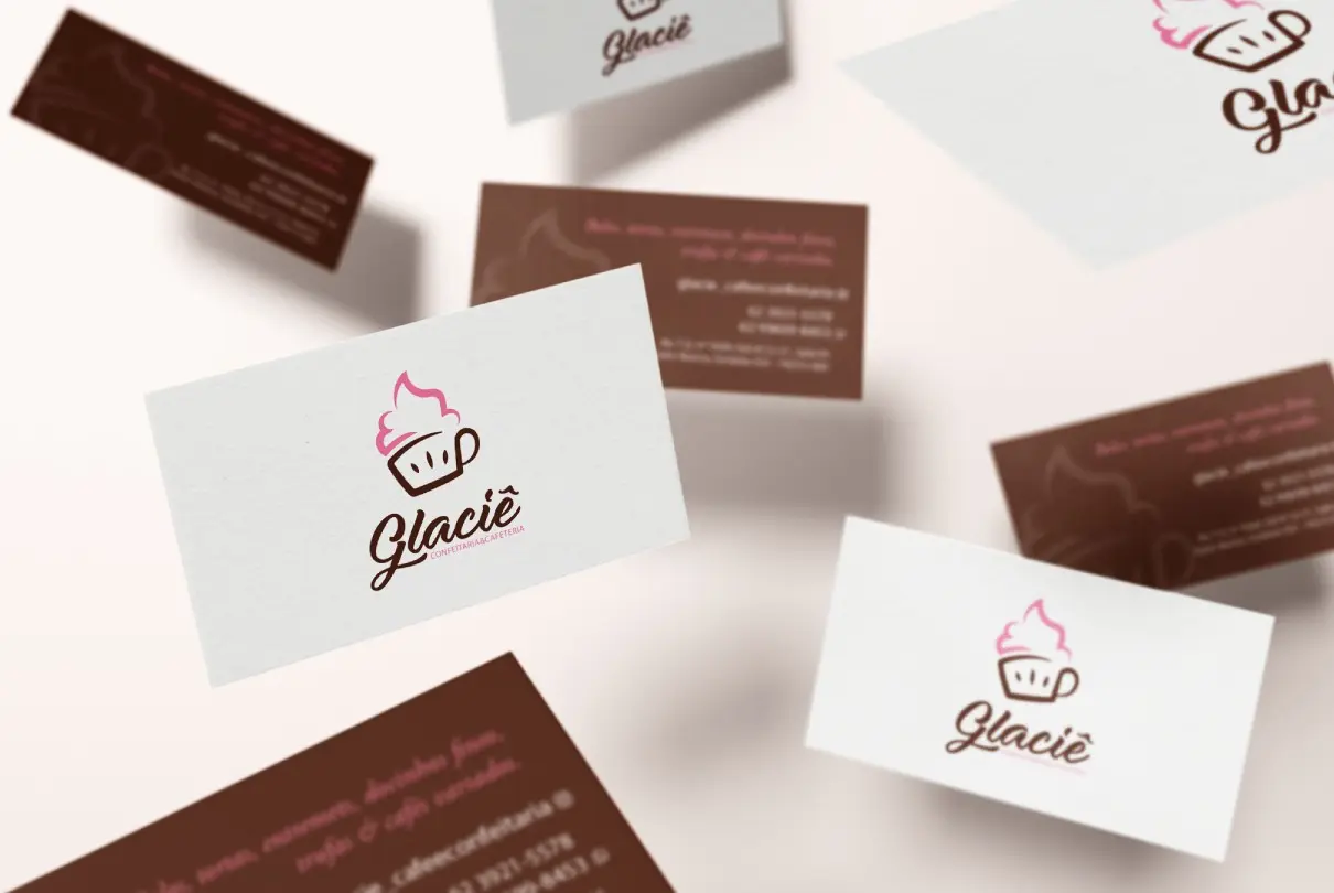 Glaciê - Confeitaria & Cafeteria - Criação de marcas - Identidade Visual - Logotipo