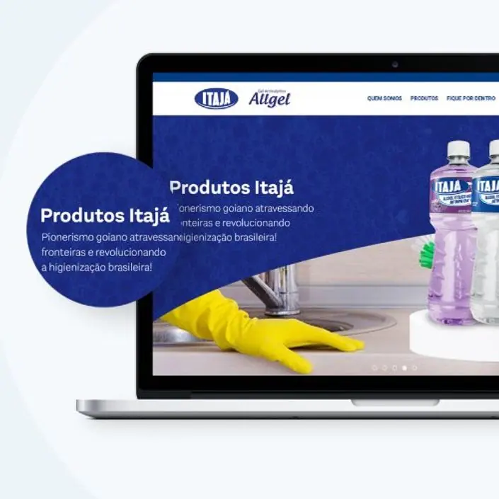 Itajá e Allgel — projeto de Websites, UI/UX Design da Buffo Design