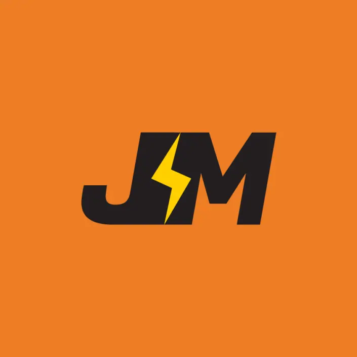 JM materiais elétricos — projeto de Criação de marcas da Buffo Design