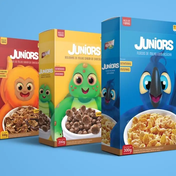 Juniors — projeto de Criação de marcas, Branding, Embalagens da Buffo Design