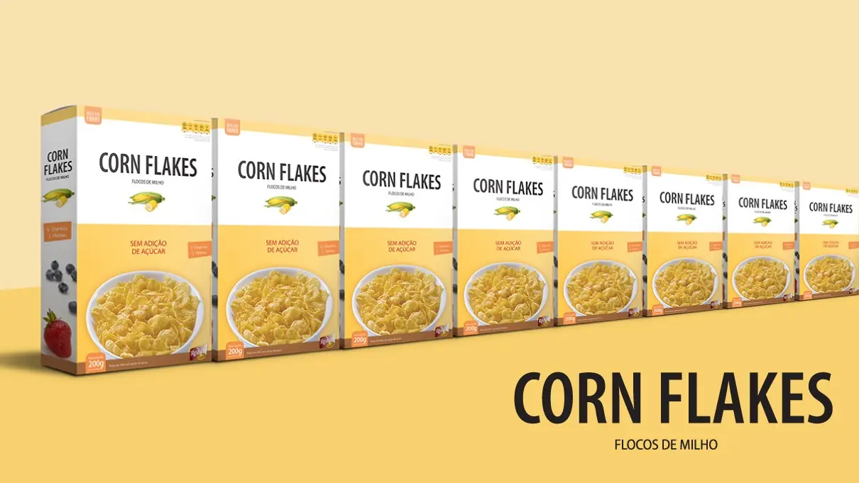 Caixas de Corn Flakes Juniors