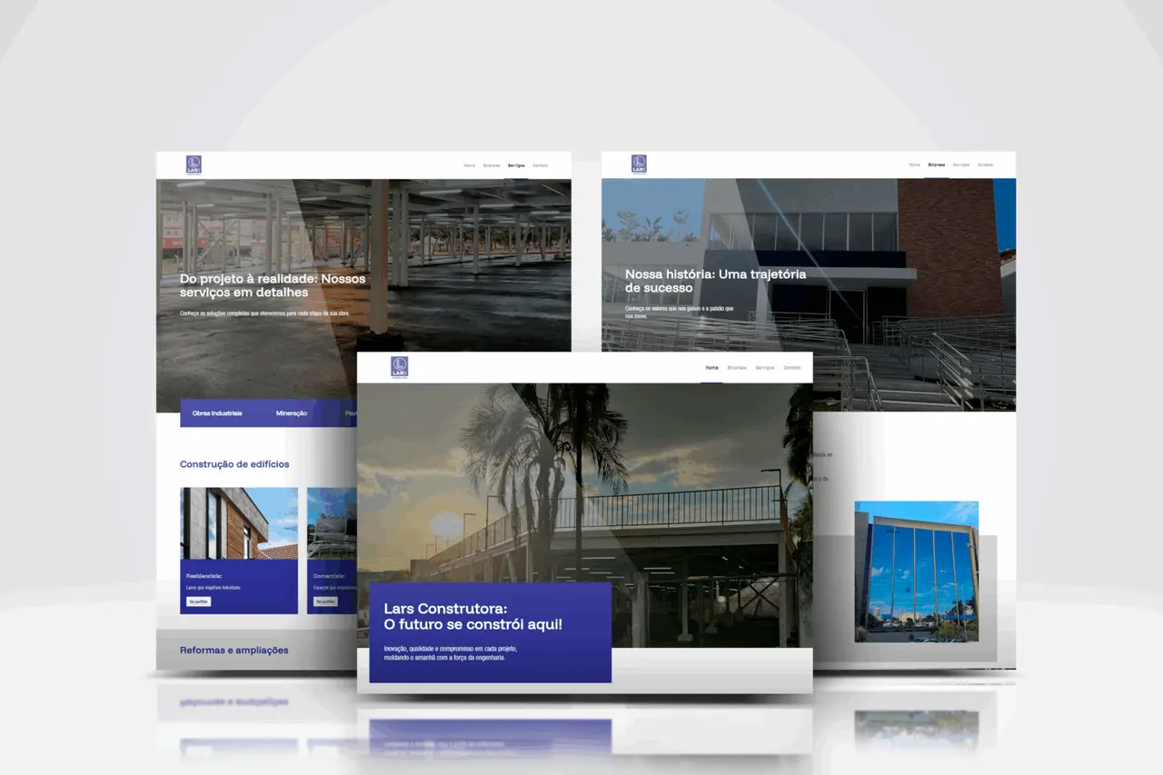 Lars Construtora – website – páginas institucionais