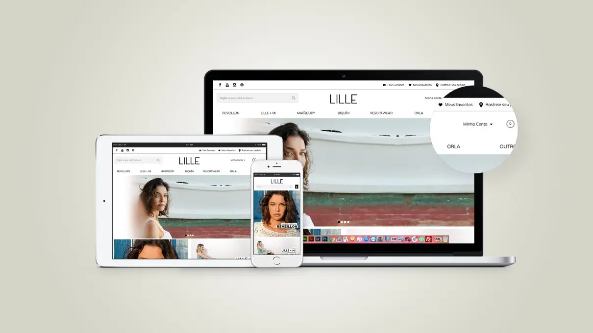 LILLE Beachwear - Criação de site - Website