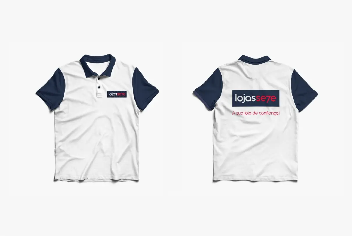 Lojas Se7e – camisas polo da equipe