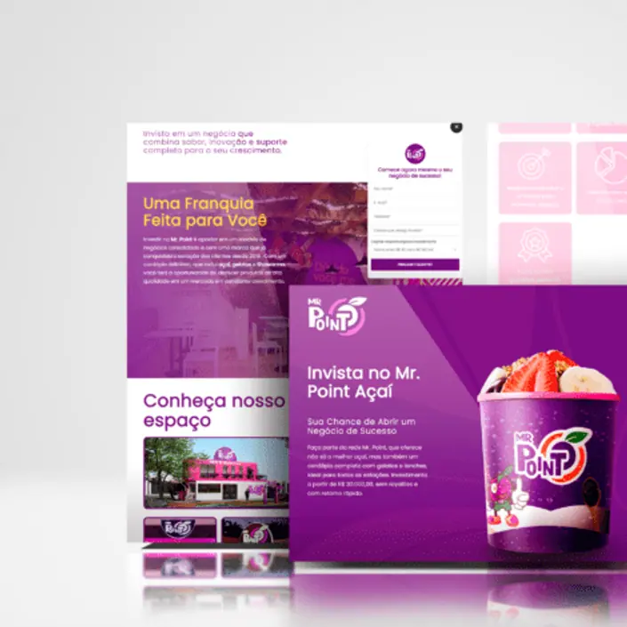 Mr Point Açaí — projeto de Websites, UI/UX Design da Buffo Design