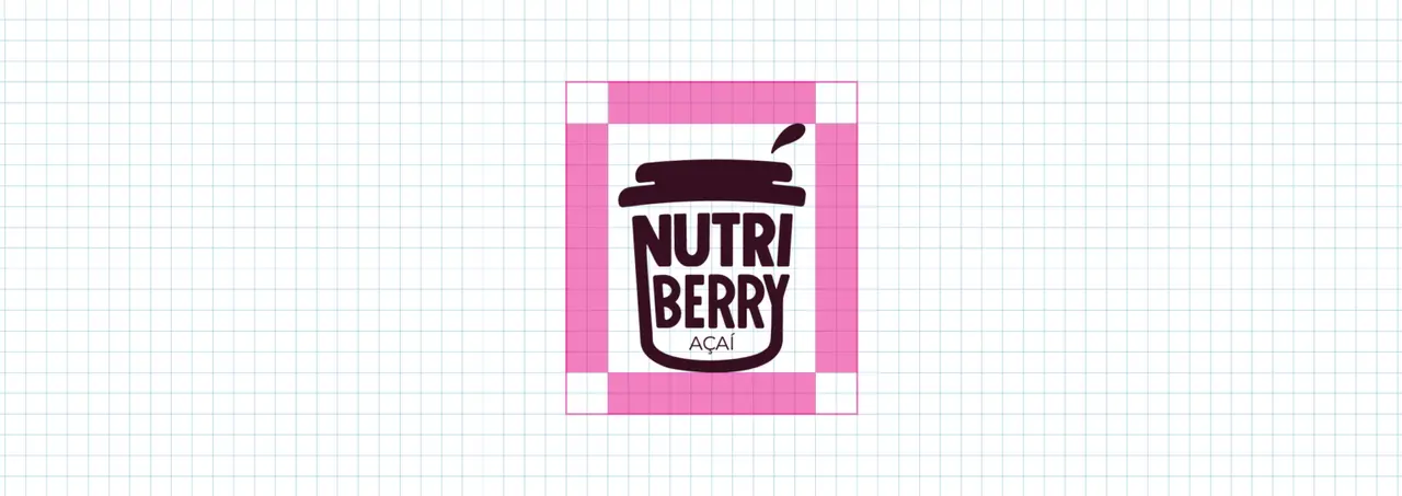Nutri Berry – logotipo – grid de construção