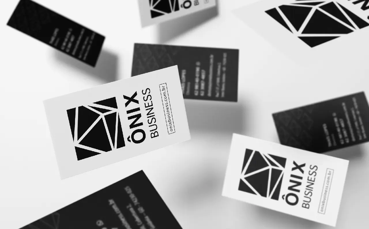 Ônix Business – cartões de visita – frente e verso