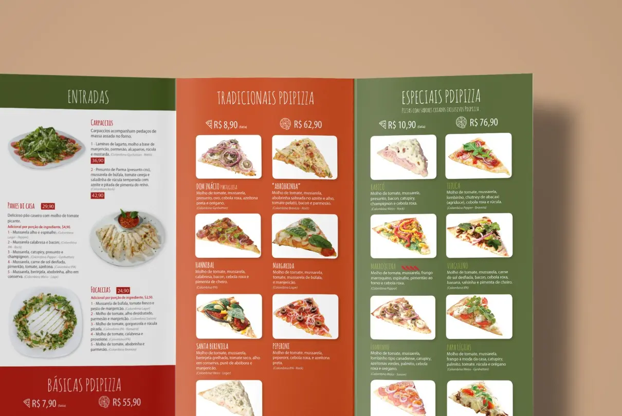 P di Pizza - Criação de marcas - Identidade Visual - Logotipo