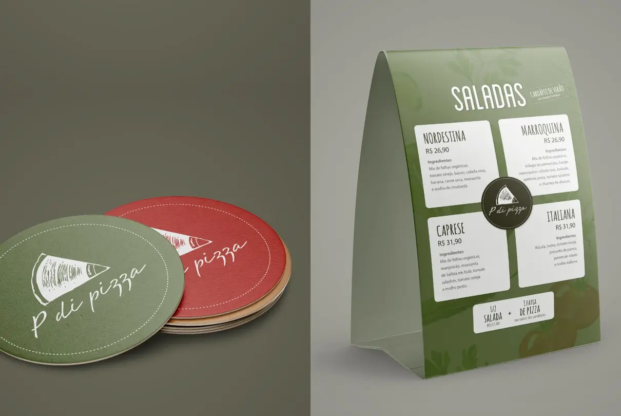 P di Pizza - Criação de marcas - Identidade Visual - Logotipo