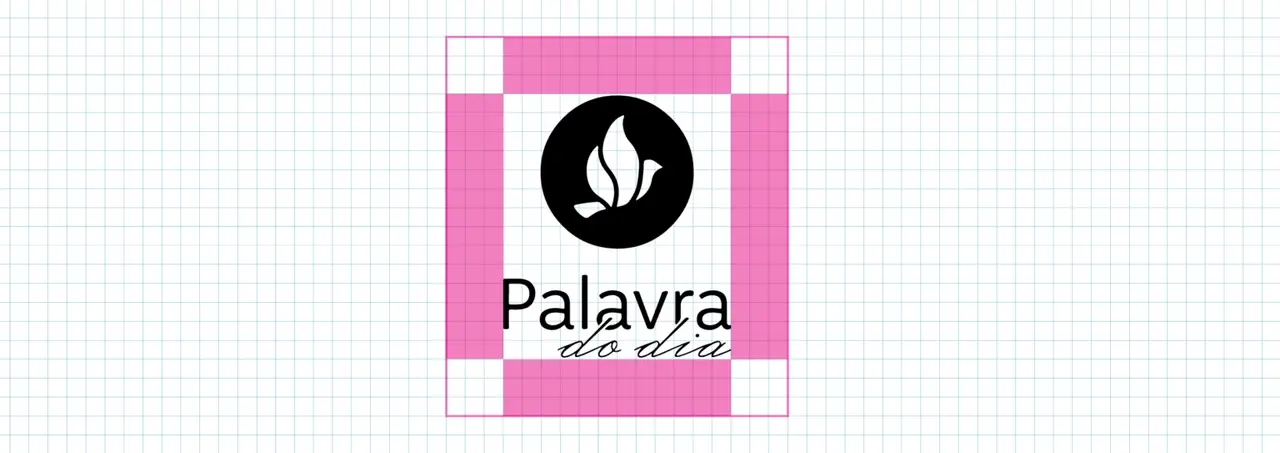 Palavra do Dia – logotipo – grid de construção