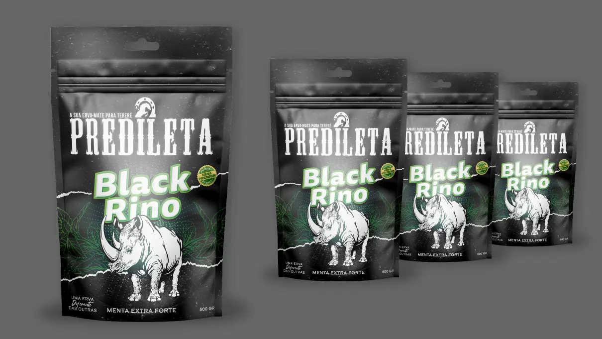 Stand-up pouches Black Rino da Predileta