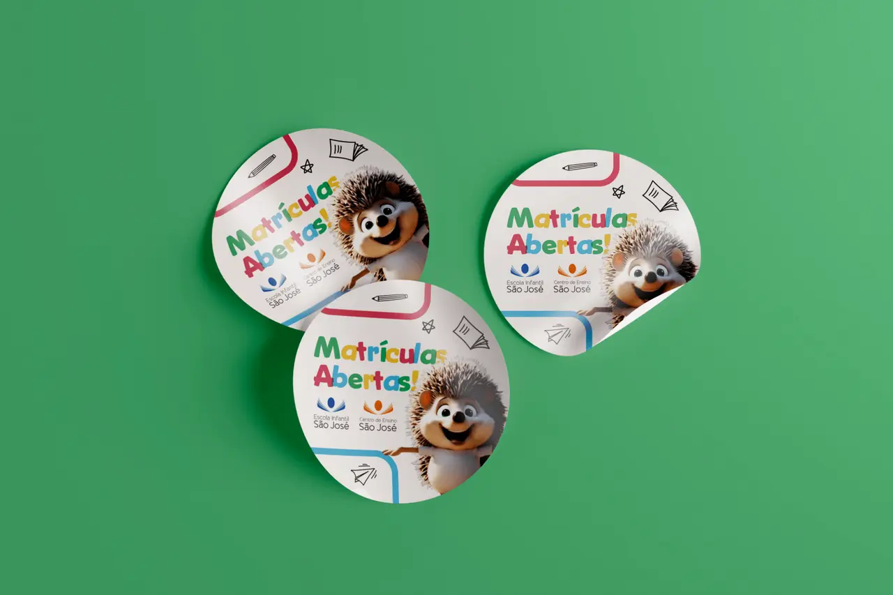 Escola Infantil São José - Campanha Matrículas 2023 - Design Promocional - Editorial