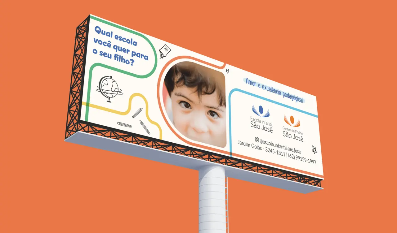Escola Infantil São José - Campanha Matrículas 2023 - Design Promocional - Editorial