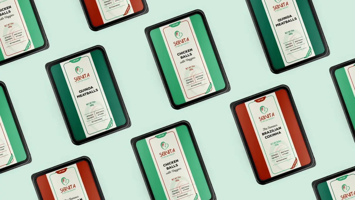 Servita - It's fast, but healthy - Criação de embalagens - Rótulo - Embalagem
